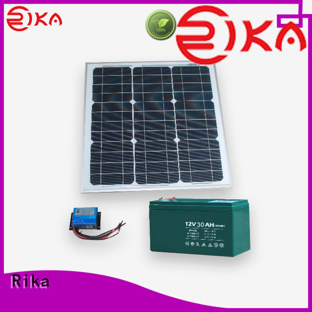 Proveedor de soluciones de sistemas de suministro de energía solar profesional de Rika para la instalación de sistemas de monitoreo ambiental