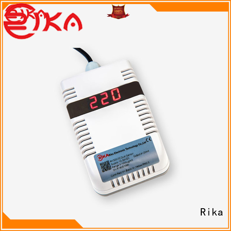 Proveedor de soluciones de sensores de monitoreo de calidad del aire de Rika para monitoreo de polvo