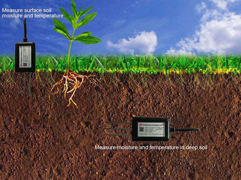 Rika professional soil temperature moisture sensor solution provider for soil monitoring-21