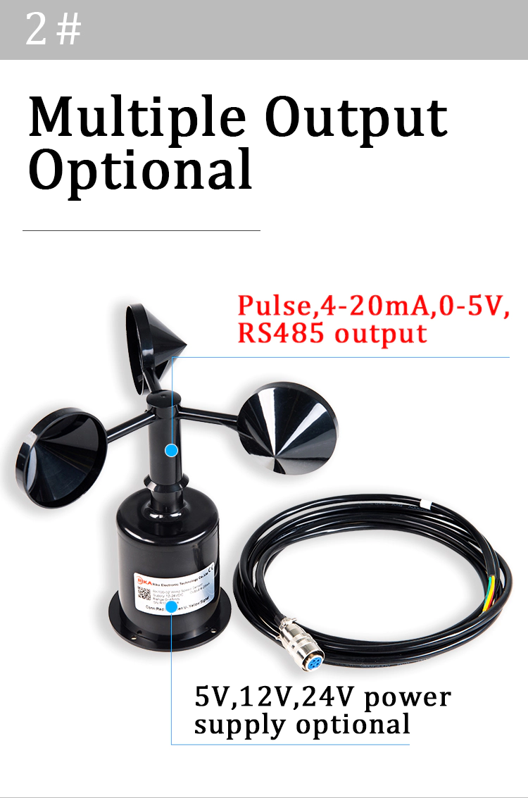 Rika perfect ultrasonic anemometer manufacturer for wind spped monitoring-12