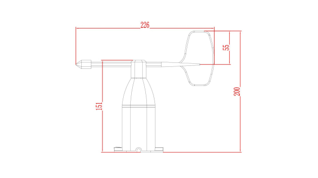 Flange mounted,  fix four screws on the bracket  and keep the product horizontal. 