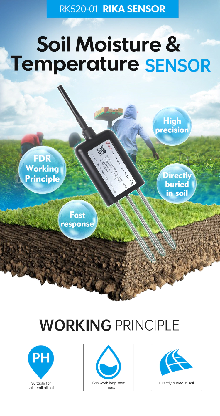 product-RK520-01 Soil Moisture Temperature Sensor-Rika Sensors-img-5
