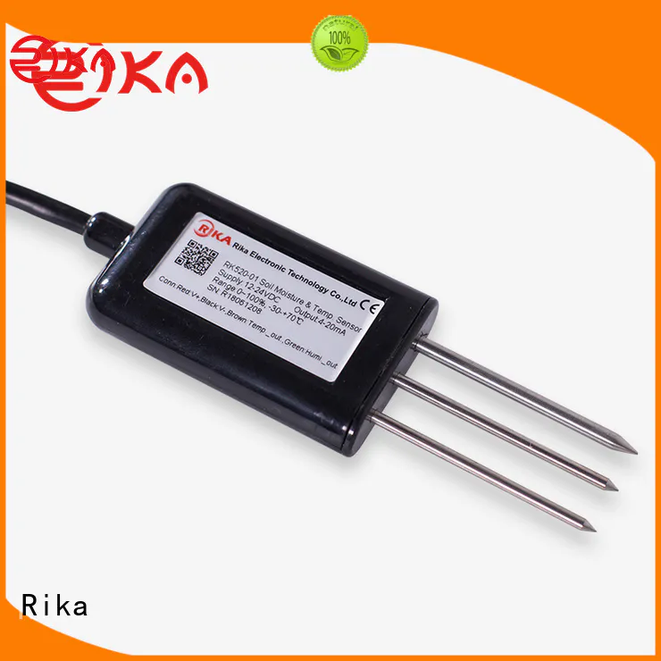 Rika soil temperature moisture sensor manufacturer for soil monitoring
